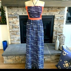 🆕️NWOT Miss me ruched halter maxi dress